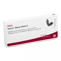 ISCUCIN abietis Cietes G ampulas, 10X1 ml