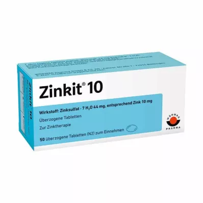 ZINKIT 10 apvalkotās tabletes, 100 gab ZINKIT 10 apvalkotās tabletes, 100 gab