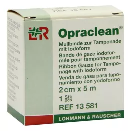 OPRACLEAN Marles spilventiņš tamponam ar jodoformu 2 cmx5 m, 1 gab