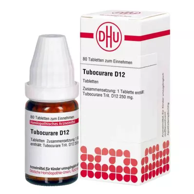 TUBOCURARE D 12 tabletes, 80 kapsulas