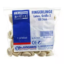 FINGERLING OP Latekss 2. izmēra ruļļos, 100 gab