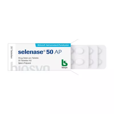 SELENASE 50 AP tabletes, 20 gab SELENASE 50 AP tabletes, 20 gab