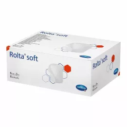 ROLTA mīksts sintētisks kokvilnas pārsējs 6 cmx3 m, 6 gab
