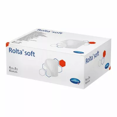 ROLTA mīksts sintētisks kokvilnas pārsējs 6 cmx3 m, 6 gab