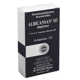 ALBICANSAN D 3 Supozitorijas, 10 gab