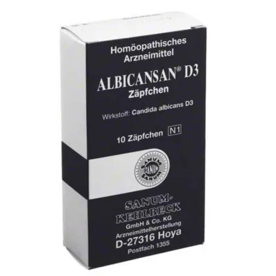 ALBICANSAN D 3 Supozitorijas, 10 gab