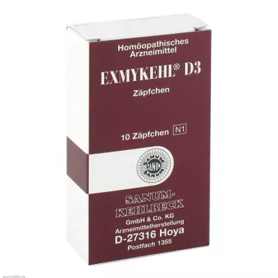 EXMYKEHL D 3 Supozitorijas, 10 gab