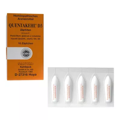 QUENTAKEHL D 3 Supozitorijas, 10 gab