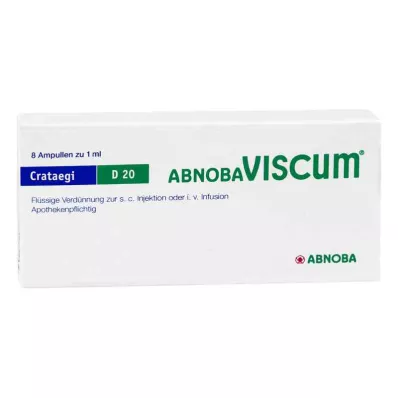 ABNOBAVISCUM Crataegi D 20 ampulas, 8 gab