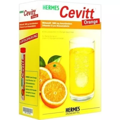 HERMES Cevitt apelsīnu putojošās tabletes, 60 kapsulas