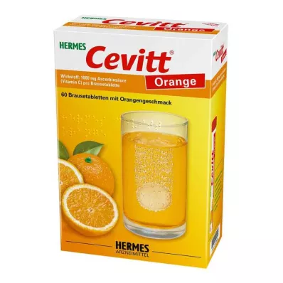 HERMES Cevitt apelsīnu putojošās tabletes, 60 kapsulas HERMES Cevitt apelsīnu putojošās tabletes, 60 kapsulas