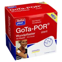 GOTA-POR Sterili brūču plāksteri 60x100 mm, 50 gab