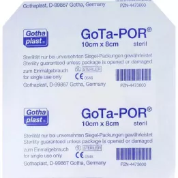 GOTA-POR Sterils brūču apmetums 80x100 mm, 1 gab