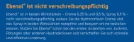 Instructions for use for EBENOL 0,25% krējuma, 25 g - 4