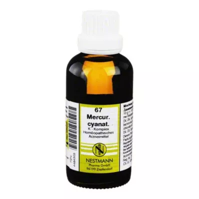 MERCURIUS CYANATUS K komplekss Nr. 67, atšķaidījums, 50 ml