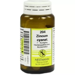 ZINCUM CYANATUM F Complex Nr. 204 tabletes, 120 kapsulas