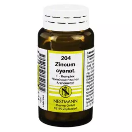 ZINCUM CYANATUM F Complex Nr. 204 tabletes, 120 kapsulas