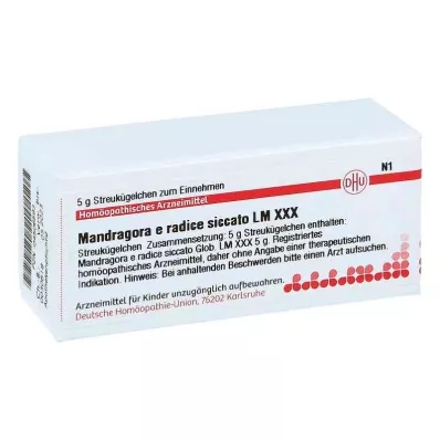 MANDRAGORA E radice siccata LM XXX Globules, 5 g MANDRAGORA E radice siccata LM XXX Globules, 5 g