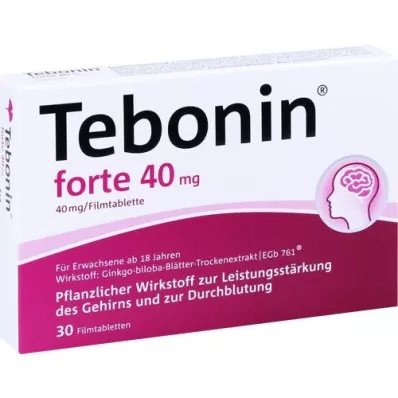 TEBONIN forte 40 mg apvalkotās tabletes, 30 gab