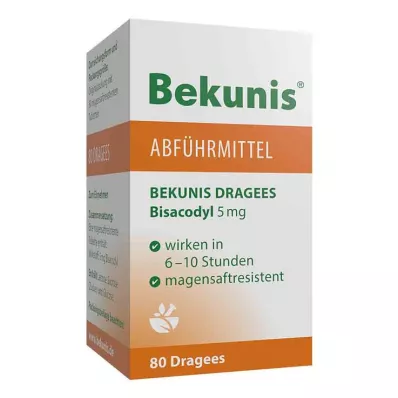 BEKUNIS Dragees Bisakodils 5 mg zarnās apvalkotās tabletes, 80 gab BEKUNIS Dragees Bisakodils 5 mg zarnās apvalkotās tabletes, 80 gab