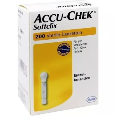 ACCU-CHEK Softclix lancetes, 200 gab