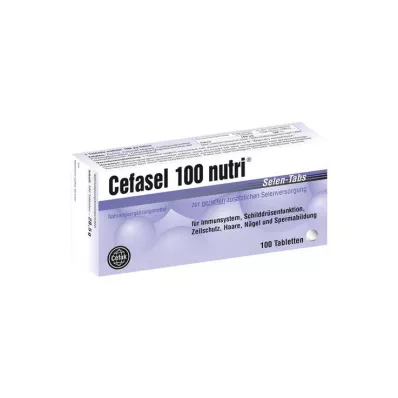 CEFASEL 100 uzturvielu selēna tabletes, 100 gab CEFASEL 100 uzturvielu selēna tabletes, 100 gab