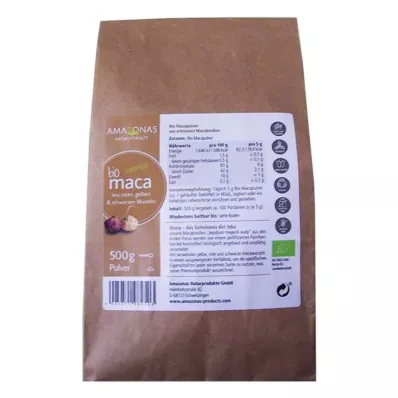 MACA 100% tīrs organiskais pulveris, 500 g