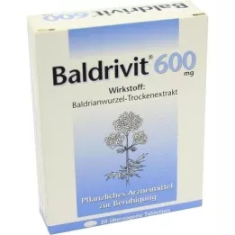 BALDRIVIT 600 mg apvalkotās tabletes, 20 gab