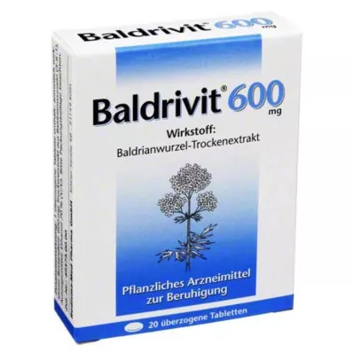 BALDRIVIT 600 mg apvalkotās tabletes, 20 gab BALDRIVIT 600 mg apvalkotās tabletes, 20 gab