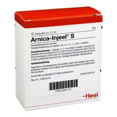 ARNICA INJEEL S Ampulas, 10 gab