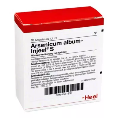 ARSENICUM ALBUM INJEEL S Ampulas, 10 gab ARSENICUM ALBUM INJEEL S Ampulas, 10 gab