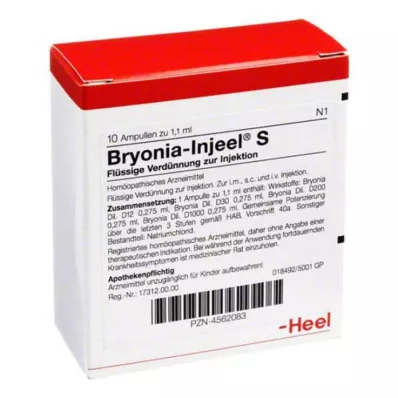 BRYONIA INJEEL S Ampulas, 10 gab