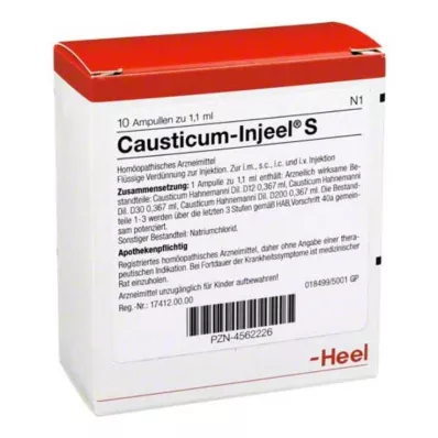 CAUSTICUM INJEEL S Ampulas, 10 gab CAUSTICUM INJEEL S Ampulas, 10 gab