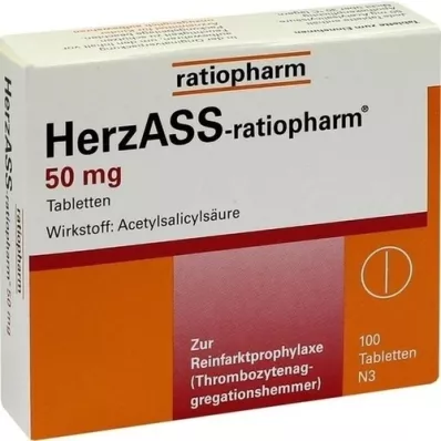 HERZASS-ratiopharm 50 mg tabletes, 100 gab