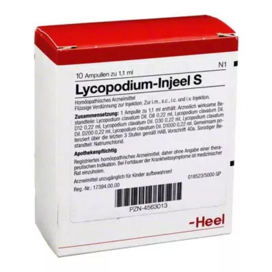LYCOPODIUM INJEEL S Ampulas, 10 gab
