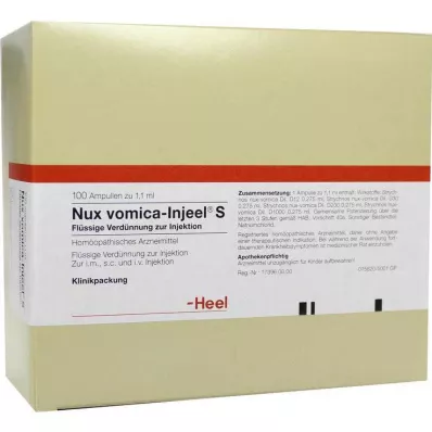 NUX VOMICA INJEEL S ampulas, 100 gab