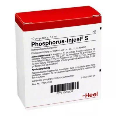 PHOSPHORUS INJEEL S Ampulas, 10 gab PHOSPHORUS INJEEL S Ampulas, 10 gab