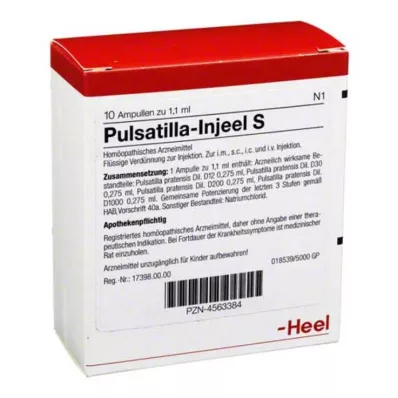 PULSATILLA INJEEL S Ampulas, 10 gab