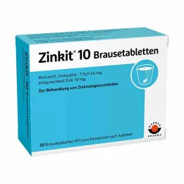 ZINKIT 10 putojošas tabletes, 20 gab