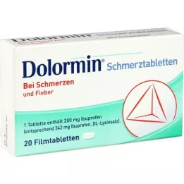 DOLORMIN Filmē apvalkotās tabletes, 20 gab