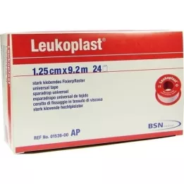 LEUKOPLAST 1,25 cmx9,2 m, 24 gab