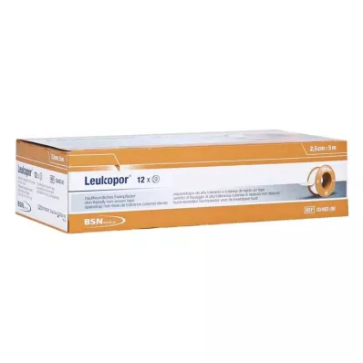 LEUKOPOR 2,5 cmx5 m, 12 gab