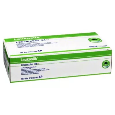 LEUKOSILK 1,25 cmx5 m, 24 gab