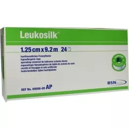 LEUKOSILK 1,25 cmx9,2 m, 24 gab