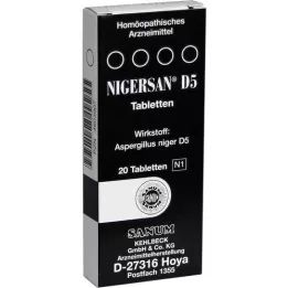 NIGERSAN D 5 tabletes, 20 gab