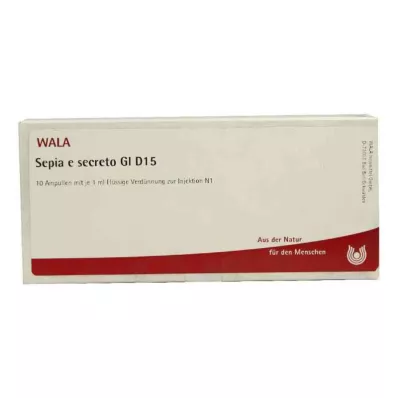 SEPIA E sekrēts GL D 15 ampulas, 10X1 ml SEPIA E sekrēts GL D 15 ampulas, 10X1 ml