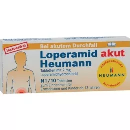 LOPERAMID akūtas Heumanna tabletes, 10 gab