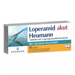 LOPERAMID akūtas Heumanna tabletes, 10 gab