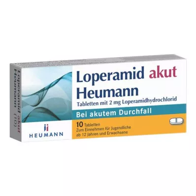 LOPERAMID akūtas Heumanna tabletes, 10 gab LOPERAMID akūtas Heumanna tabletes, 10 gab