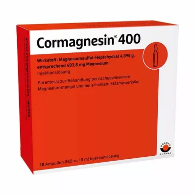 CORMAGNESIN 400 ampulas, 10X10 ml